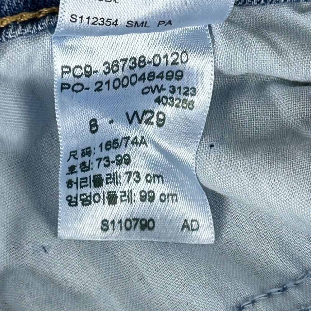 Levi's Jeans Womens 8 30x25 Signature Boyfriend Heritage Cropped High Rise Blue - Picture 15 of 15